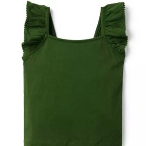 Janie and Jack Ruffle Strap Jersey Top